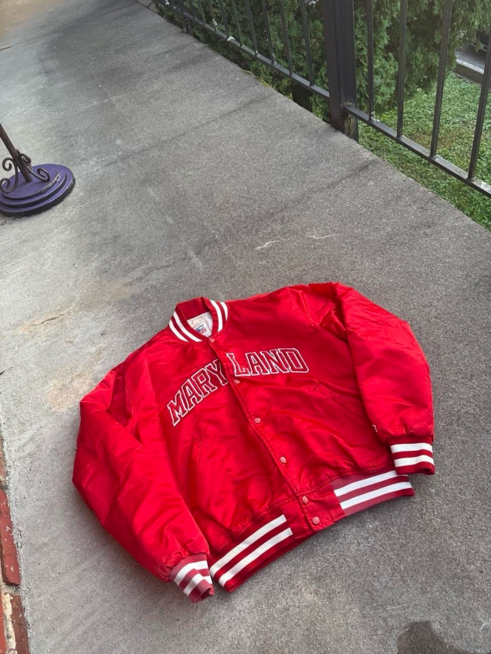 Vintage Starter Maryland Terrapins Bomber Jacket